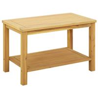 vidaXL Bijzettafel Olie naturel 70 x 40 x 45 cm Massief Acaciahout