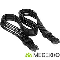 Corsair ThermalProtect Universal PCIe 5.1 600W 12V-2x6 Cable Black