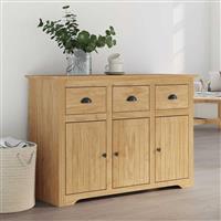 vidaXL Dressoir BODO Honingbruin 115,5 x 44 x 80 cm Bewerkt hout