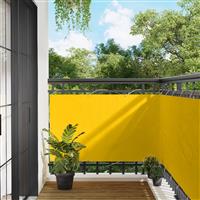 vidaXL Balkon Scherm Geel 100 x 400 cm Oxford Stof