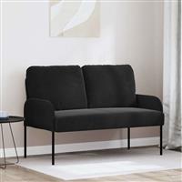 vidaXL Banken met kussen 110cm Zwart Multiplex