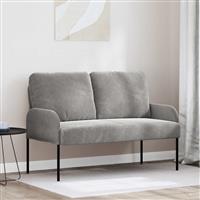vidaXL Banken met kussen 110cm Lichtgrijs Multiplex