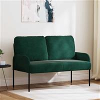 vidaXL Banken met kussen 110cm Donkergroen Multiplex
