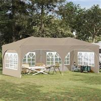 vidaXL Pop-up partytent 575 x 288 x 245 cm Crèmekleurig Oxford Stof
