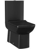 BWS Lara Staand Toilet Glans Zwart incl. Zitting PK/SK