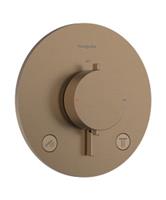 Afbouwdeel Hansgrohe Ecostat Comfort S Thermostaat 2 Functies Rond Brushed Bronze