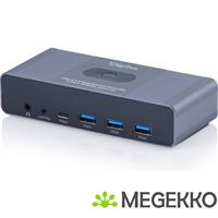 Digitus DS-12856 USB-C 3.0 Dual HDMI KVM-switch, 2-poorts, 4K60Hz