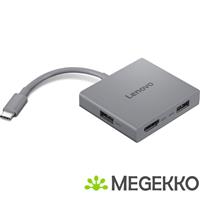 Lenovo GX91R64790 laptop dock & poortreplicator Bedraad USB 3.2 Gen 1 (3.1 Gen 1) Type-C Grijs