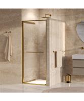 BRAUER Luminis Nisdeur Naar Binnen Draaiend 90x200 Omkeerbaar Helder Glas Incl. Glascoating PVD Goud