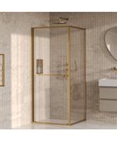 BRAUER Luminis Douchecabine 2-Delig Naar Binnen Draaiend 90x90x200 Omkeerbaar Helder Glas Incl. Glas