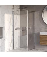 BRAUER Luminis Douchecabine 2-Delig Naar Binnen Draaiend 90x90x200 Omkeerbaar Helder Glas Incl. Glas