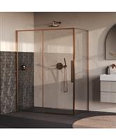 BRAUER Galactic Douchecabine Met Schuifdeur 160x90x200 Omkeerbaar Helder Glas Incl. Glascoating PVD 