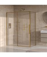 BRAUER Galactic Douchecabine Met Schuifdeur 160x90x200 Omkeerbaar Helder Glas Incl. Glascoating PVD 