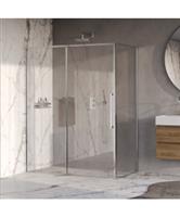 BRAUER Galactic Douchecabine Met Schuifdeur 160x90x200 Omkeerbaar Helder Glas Incl. Glascoating Chro