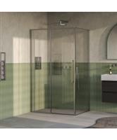 BRAUER Galactic Douchecabine Met Schuifdeur 120x90x200 Omkeerbaar Helder Glas Incl. Glascoating PVD 