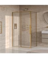 BRAUER Galactic Douchecabine Met Schuifdeur 120x90x200 Omkeerbaar Helder Glas Incl. Glascoating PVD 