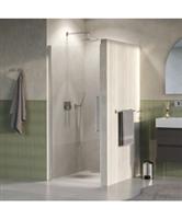 BRAUER Cosmic Nisdeur Draaiend 90x200 Omkeerbaar Helder Glas Incl. Glascoating PVD RVS-Kleurig Gebor