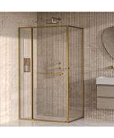 BRAUER Luminis Douchecabine 3-Delig Naar Binnen Draaiend 120x90x200 Omkeerbaar Helder Glas Incl. Gla