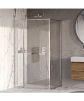 BRAUER Luminis Douchecabine 3-Delig Naar Binnen Draaiend 120x90x200 Omkeerbaar Helder Glas Incl. Gla