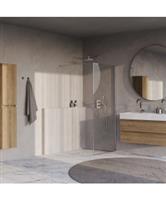BRAUER Collision Inloopdouche 90x200 Helder Glas Incl. Glascoating Chroom