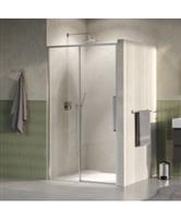 BRAUER Galactic Nisdeur 2-Delig Schuif 120x200 Omkeerbaar Helder Glas Incl. Glascoating PVD RVS-Kleu