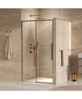 BRAUER Galactic Nisdeur 2-Delig Schuif 120x200 Omkeerbaar Helder Glas Incl. Glascoating PVD Goud Geb