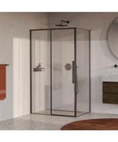 BRAUER Galactic Douchecabine Met Schuifdeur 120x90x200 Omkeerbaar Helder Glas Incl. Glascoating PVD 