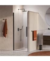 BRAUER Cosmic Nisdeur Draaiend 90x200 Omkeerbaar Helder Glas Incl. Glascoating PVD Gunmetal Geborste
