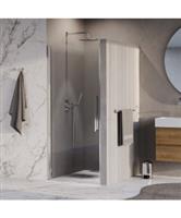BRAUER Cosmic Nisdeur Draaiend 90x200 Omkeerbaar Helder Glas Incl. Glascoating Chroom