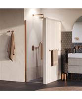 BRAUER Cosmic Nisdeur Draaiend 70x200 Omkeerbaar Helder Glas Incl. Glascoating PVD Koper Geborsteld