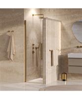 BRAUER Cosmic Nisdeur Draaiend 70x200 Omkeerbaar Helder Glas Incl. Glascoating PVD Goud Geborsteld
