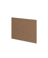 Bedieningspaneel Ivy Flush 2 Ronde Knoppen 3mm Geborsteld Mat Koper PVD