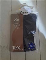 3 Zwarte Strings in Biologisch Katoen - Large