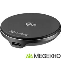 Sandberg 441-61 oplader voor mobiele apparatuur Universeel Aluminium, Zwart USB Draadloos opladen Bi