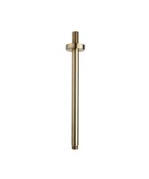 Luxe Douche-Arm Boss & Wessing Rond Plafondbevestiging 30 cm Geborsteld Messing Goud