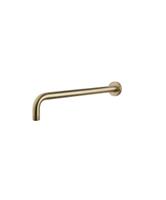 Luxe Douche-Arm Boss & Wessing Rond Muurbevestiging 35 cm Geborsteld Messing Goud