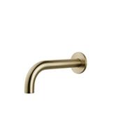 BWS Inbouwuitloop Rond 25 cm 1/2 Geborsteld Messing Goud