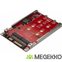 StarTech.com Dubbel sleufs M.2 schijf naar SATA adapter voor 2.5  drive bay RAID