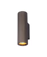 Artdelight Ribella Wandlamp 2 Lichts GU10 Dimbaar Bruin