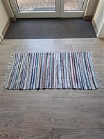 Vintage Chindi Tapijt - Rag Rug - Handgeweven