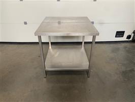 (88) Mooie inox werktafel 85 breed.