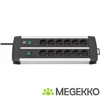 Brennenstuhl 1391000912 Binnen 12AC-uitgang(en) 3m Zwart, Wit power uitbreiding
