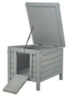 Houten Konijnenhok XS Natura Grijs 