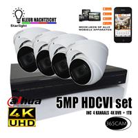 5MP bewakingscamera set. nieuwste AI systeem
