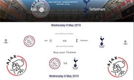 4 Tickets Ajax v Tottenham - Champions League 2019