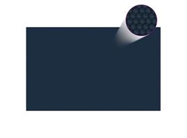 vidaXL Zwembadfolie solar drijvend 800x500 cm PE zwart en bl