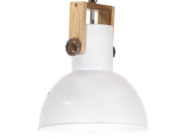 vidaXL Hanglamp industrieel rond 25 W E27 32 cm mangohout wi