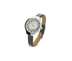 Spark Horloge met Grijs Lederen Horlogeband