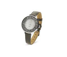 Oriso Horloge Met Grijs Lederen Horlogeband van Spark
