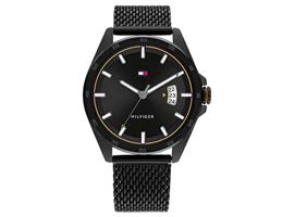 Tommy Hilfiger Zwart Heren Horloge – Milanese Horlogeband